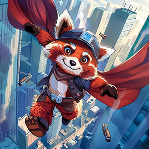 red panda wif hat comic book 02