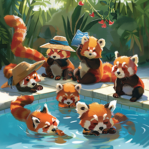 red panda wif hat comic book 03