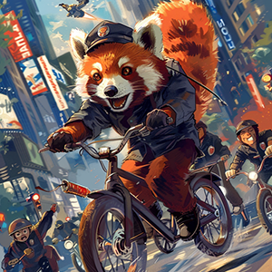 red panda wif hat comic book 04